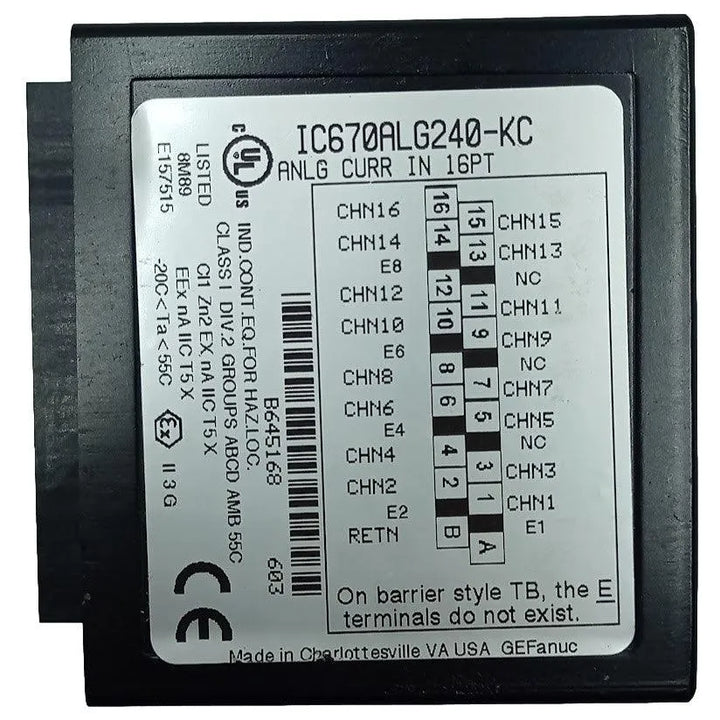 Módulo de Entrada GE Fanuc IC670ALG240-KC 16PT - Cabo Eletro