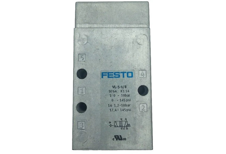 Válvula Pneumática Festo VL-5-1/8 9764 - Cabo Eletro