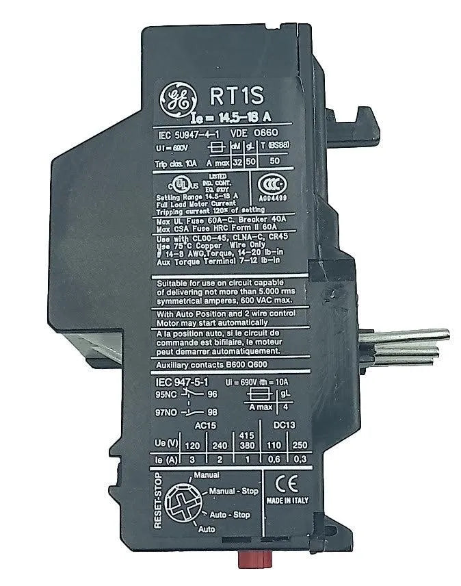 Relé Térmico GE RT1S 14.5-18A 690v 10A - Cabo Eletro