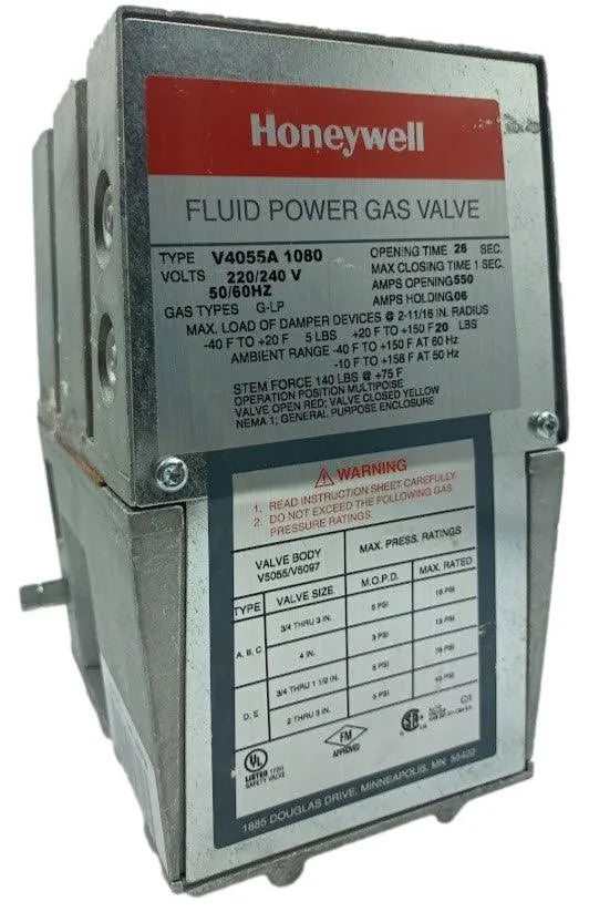 Válvula de Gás de Energia Fluida Honeywell V4055A1080 - Cabo Eletro