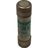Fusível Cartucho 10x38mm BUSSMANN 20A 500v 120kA KIT 20 - Cabo Eletro