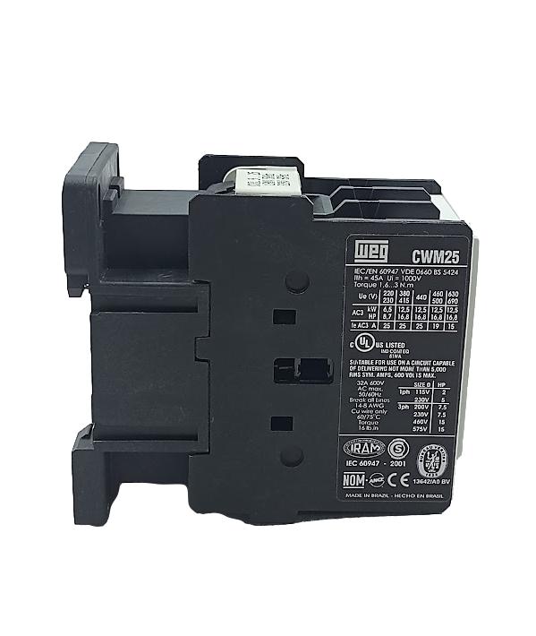 Contator Tripolar Weg CWM25-00-30V26 - Cabo Eletro