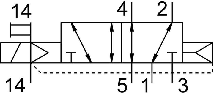 Válvula Solenóide Festo VSVA-B-M52-AZH-A1-1R5L 534545 - Cabo Eletro