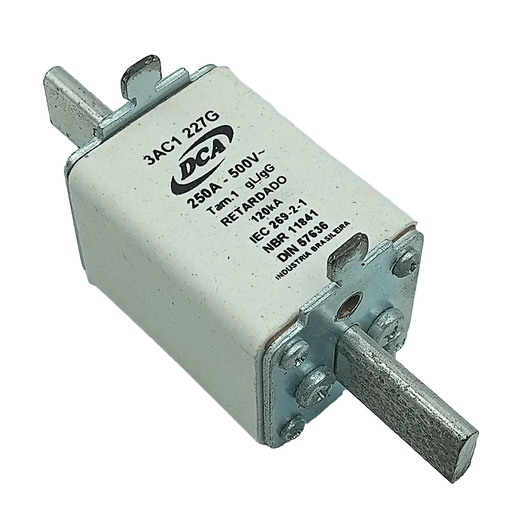 Fusível Retardado DCA 3AC1 227G 250A 500V 120kA gL/gG - Cabo Eletro