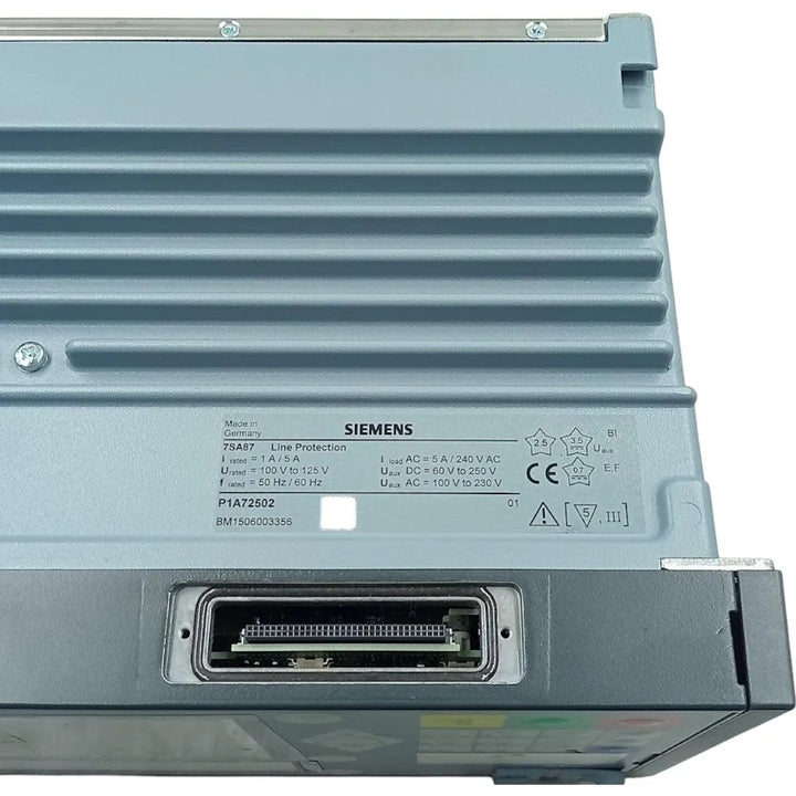 Relé De Proteção Siemens 7SA87 P1A72496 1A /5A 100V - Cabo Eletro