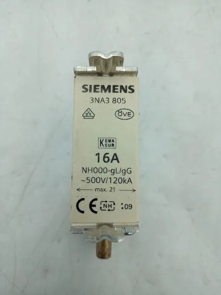 Fusível Siemens 3na3 805 16a Kit 2 Peças - Cabo Eletro