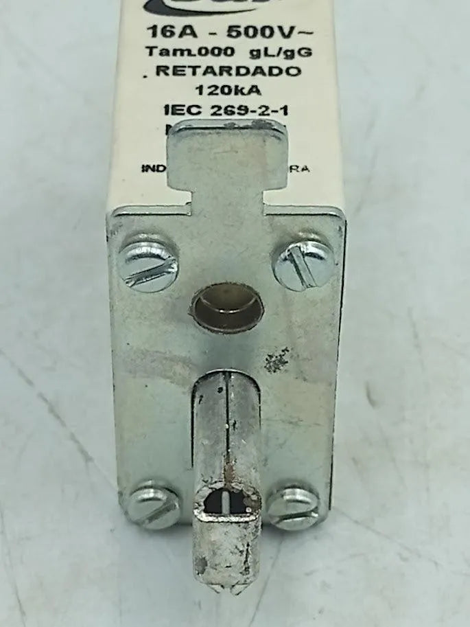 Fusível Retardado DCA 3AC1 812G 16A 500V 120kA gL/gG - Cabo Eletro