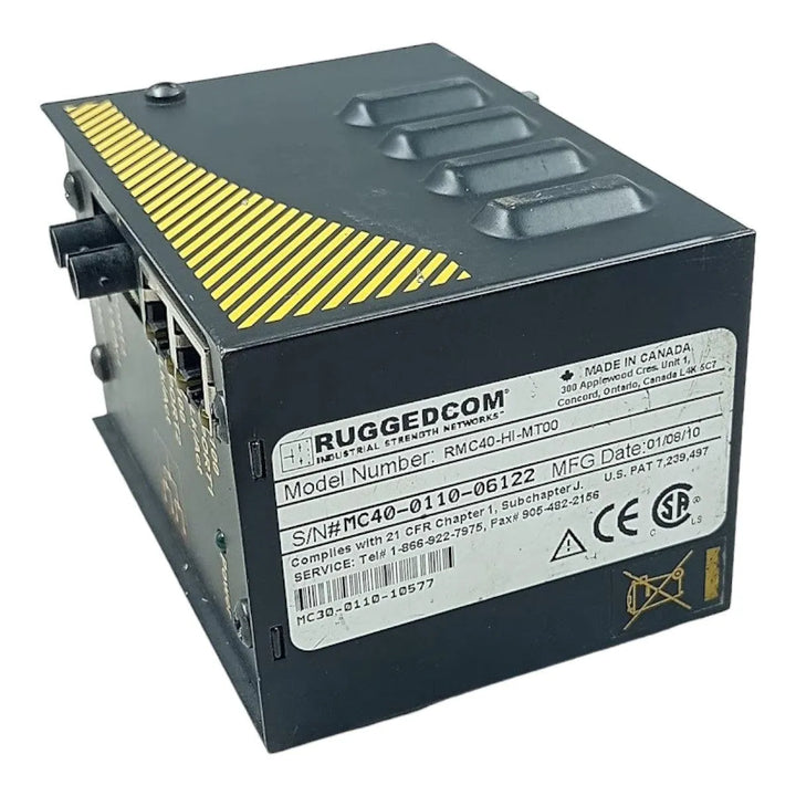 Switch Ethernet 4 Portas Ruggedcom RMC40 100-240V 50-60Hz - Cabo Eletro