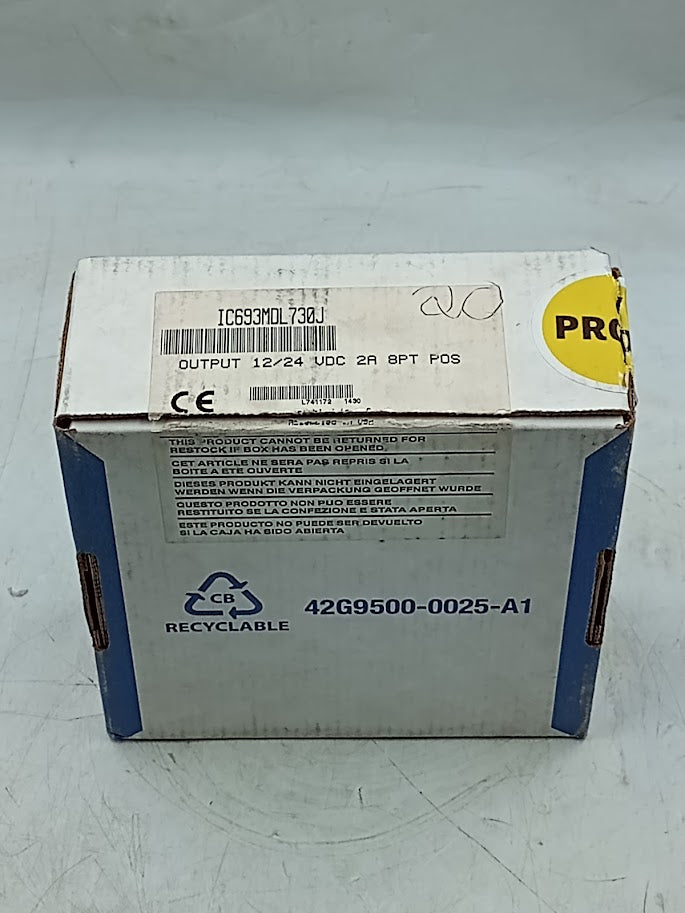 Módulo de Saída Ge Fanuc IC693MDL730J 12/24 VDC 2A 8PT - Cabo Eletro