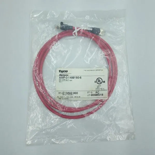 Patch Cord Tyco Cat 6 Red 5 FT PLUG CABLE ASSY KIT 10 PÇS - Cabo Eletro