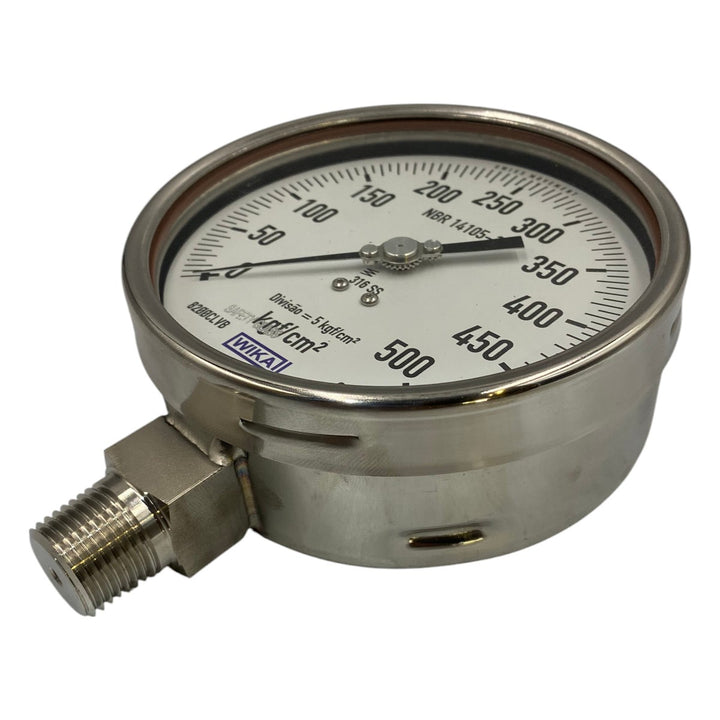 Manômetro WIKA 232.50.115LM DN 115mm 0 a 500KGF/cm² 1/2NPT - Cabo Eletro