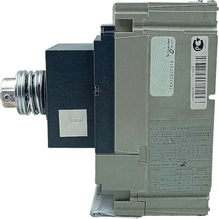 Disjuntor Caixa Moldada Merlin Gerin NS100 H 750V 8KV 50A - Cabo Eletro