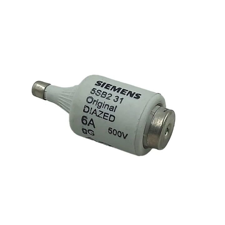 Fusível Diazed gG Siemens 5SB2 31 6A 500V KIT 5 PEÇAS - Cabo Eletro