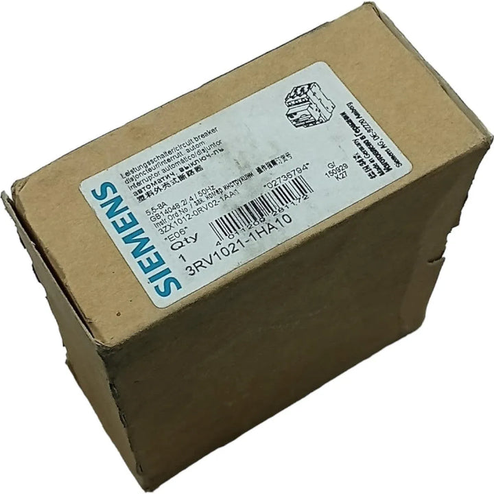 Disjuntor Motor Siemens 3RV1021-1HA10 5,5-8A - Cabo Eletro