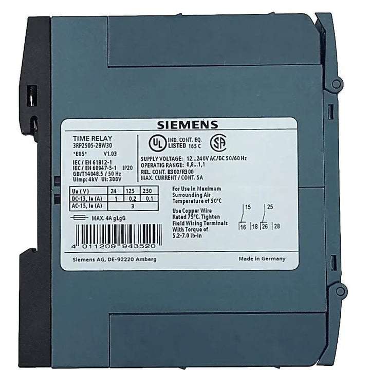 Relé Temporizador Siemens 3RP2505-2BW30 0,05s...100h - Cabo Eletro