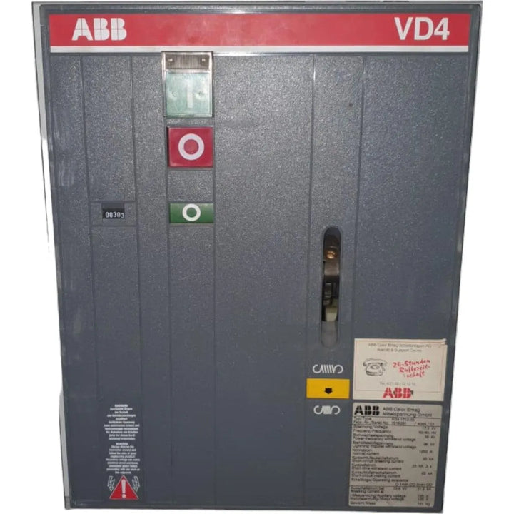 Disjuntor A Vacuo ABB VD4 1250A 17,5kV 50/60HZ - Cabo Eletro