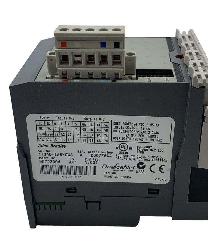 Módulo E/S Combinação Allen Bradley 1734DIA8X0W8 120VAC 10A - Cabo Eletro