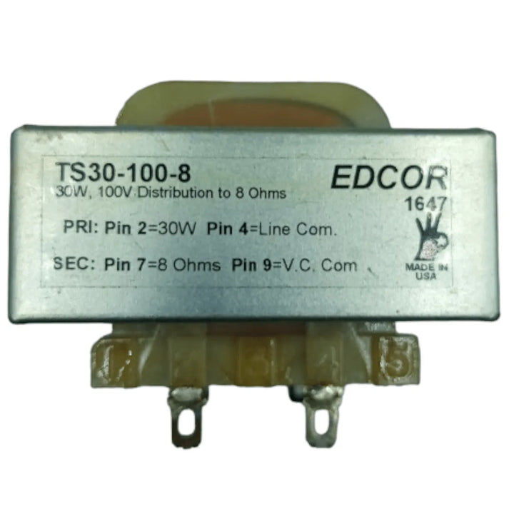 Transformador de Corrente Edcor TS30-100-8 30W 100V 8 Ohms - Cabo Eletro