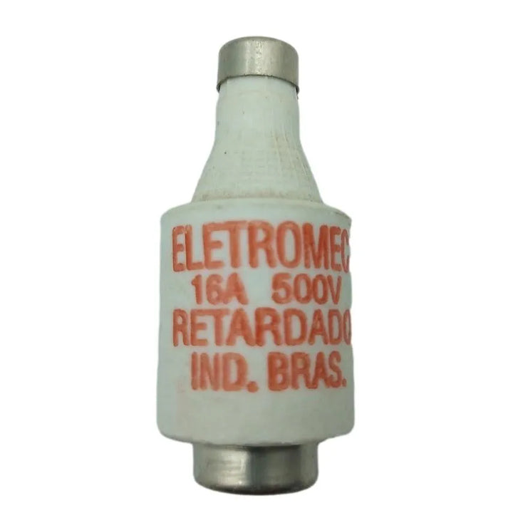 Fusível Retardado Eletromec 16A 500V KIT 10 Peças - Cabo Eletro