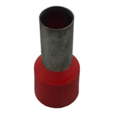 Terminal Tubular Ilhos Vermelho 35mm KIT 20 Peças - Cabo Eletro