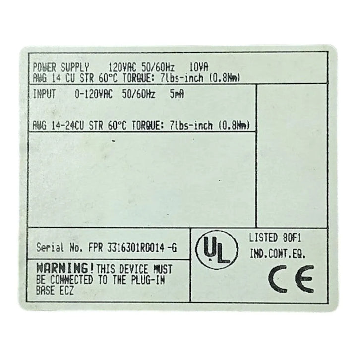 Módulo Interface Remoto ABB ICSI08E3 FPR3316301R0014-G 120v - Cabo Eletro