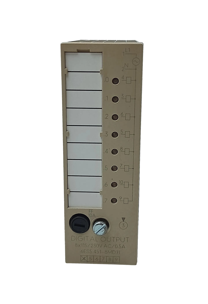 Módulo de Saída Digital Siemens 6ES5451-8MD11 115/230V 0,5A - Cabo Eletro