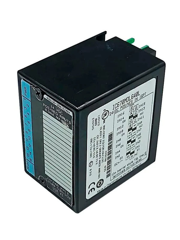 Módulo de Entrada GE Fanuc IC670MDL640L 24VDC 16PT - Cabo Eletro