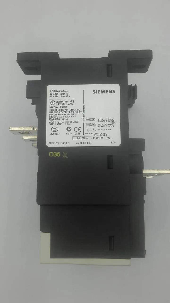 Módulo de Corrente Siemens 3UF7103-1bA00-0 20-200A - Cabo Eletro