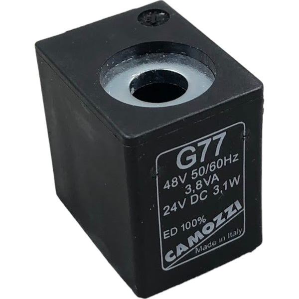 Bobina Solenoide Camozzi G77 24vDC 3,1w 50/60Hz 3,8vA - Cabo Eletro