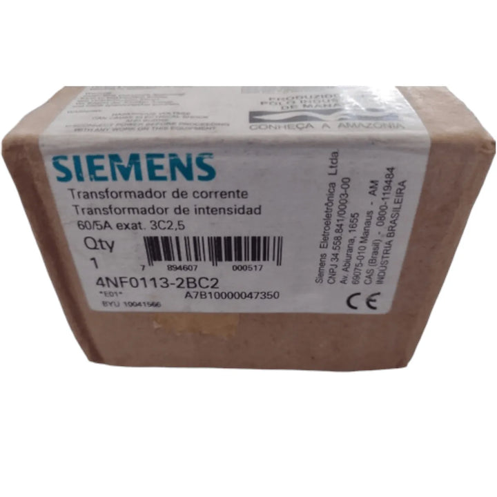 Transformador De Corrente Siemens 4nf0113-2bc2 - Cabo Eletro