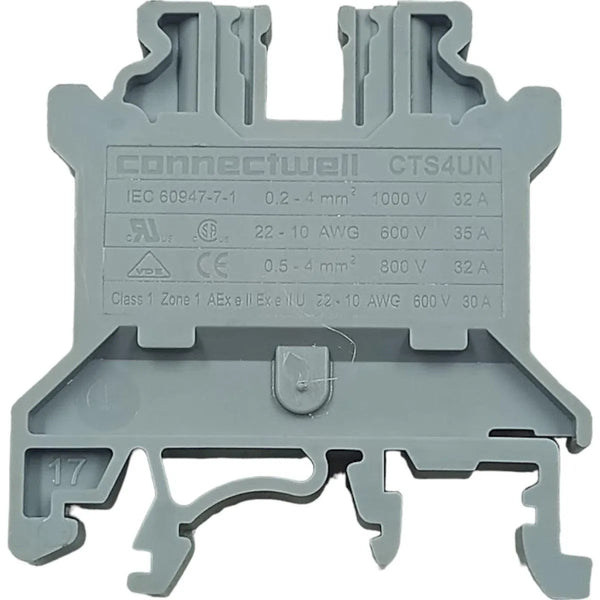 Borne de Passagem Connectwell CTS4UN 4mm² Kit 50 Peças - Cabo Eletro