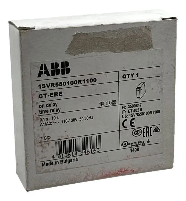 Relé Temporizador ABB CT-ERE 1SVR550100R1100 110-130VAC - Cabo Eletro