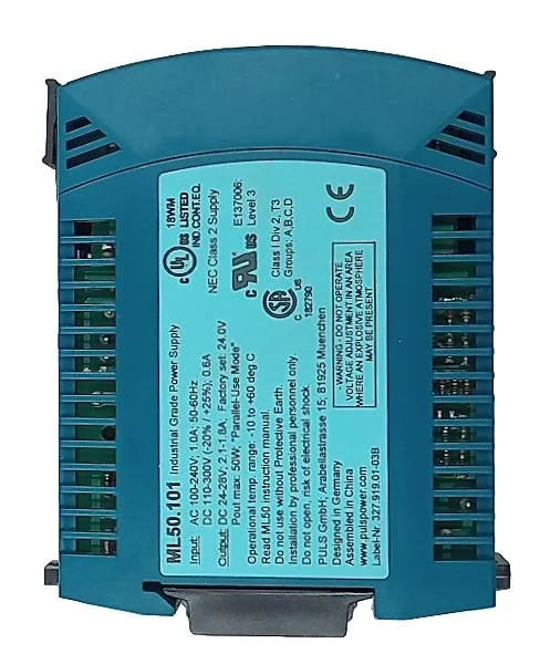 Fonte de Alimentação PULS ML50.101 100-240Vac 60Hz 1.0A - Cabo Eletro