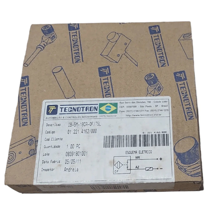 Cabo Conector Sensor Tecnotron CT12F/4S-C02.C1 Kit 3 Pç - Cabo Eletro