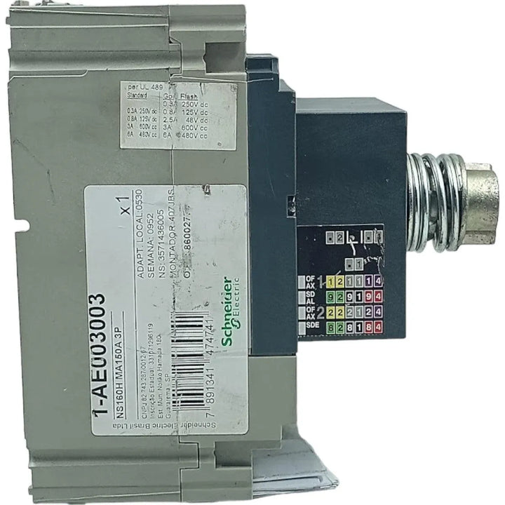 Disjuntor Caixa Moldada Merlin Gerin NS100H 750V 8KV 150A - Cabo Eletro