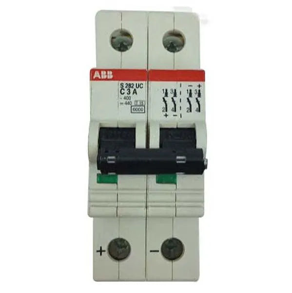 Disjuntor Bipolar ABB S282 UC C 3A 400/440 T15 - Cabo Eletro