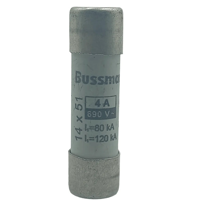 Fusível Bussmann C14G4 4A 690v 14x51mm Kit 05 Peças - Cabo Eletro