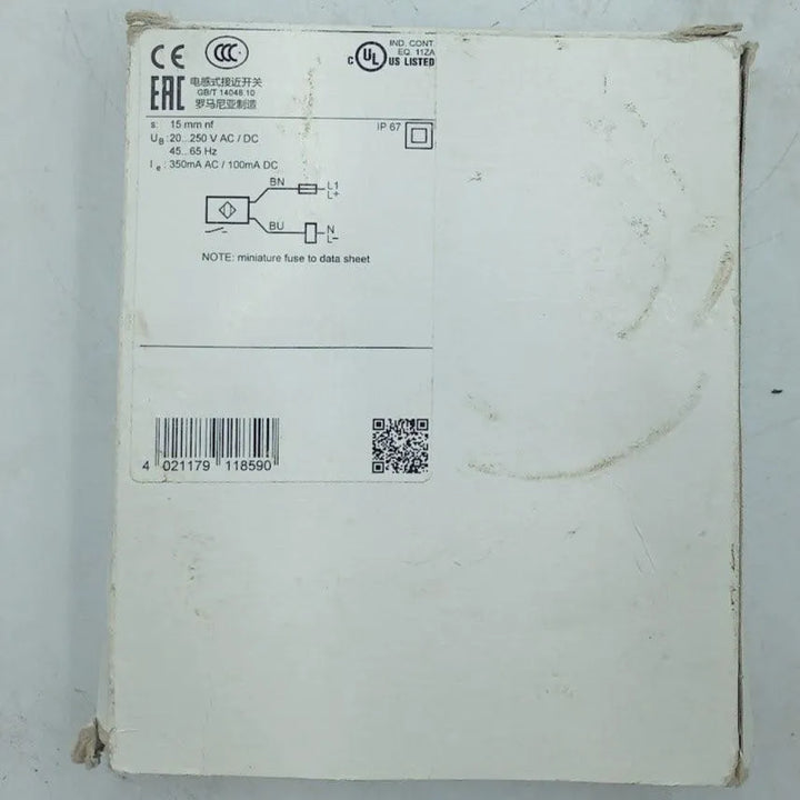 Sensor Indutivo IFM 45128 II0012 IIA2015-ABOA - Cabo Eletro