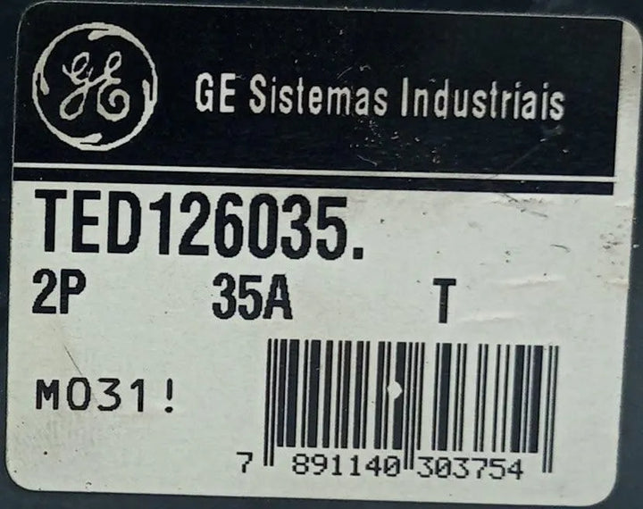 Disjuntor Bipolar Caixa Moldada GE TED126035 35A 600v - Cabo Eletro