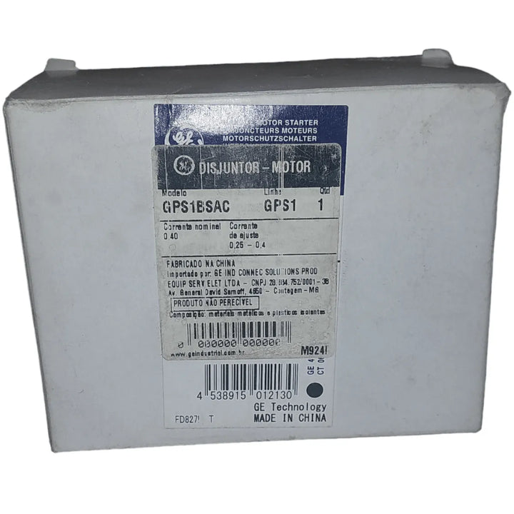 Disjuntor Motor GE GPS1BSAC 0,25-0,4A 6KV 690v - Cabo Eletro