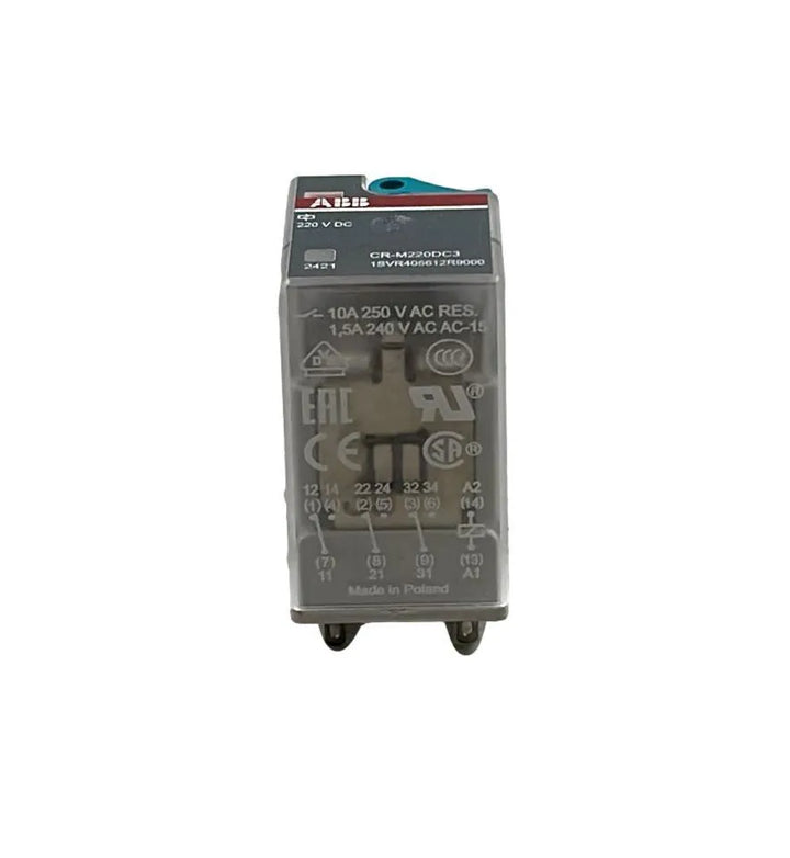 Relé de Interface ABB CR-M220DC3 1SVR405612R9000 220vDC - Cabo Eletro