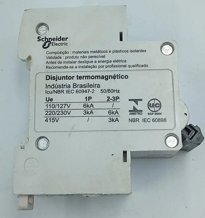 Disjuntor Bipolar Merlin Gerin K32a C16 230/400v Kit 2 Pçs - Cabo Eletro