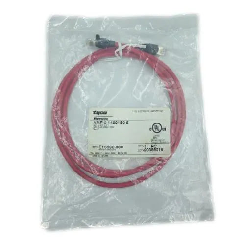 Patch Cord Tyco Cat 6 Red 5 FT PLUG CABLE ASSY KIT 10 PÇS - Cabo Eletro