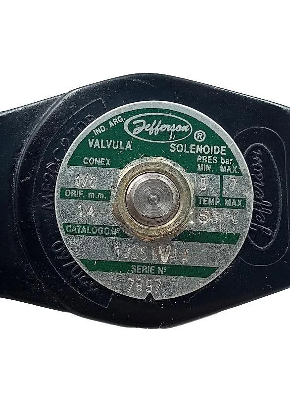 Valvula Solenoide Jefferson 1335 BV4 A 1/2 NPT 220V 60HZ - Cabo Eletro