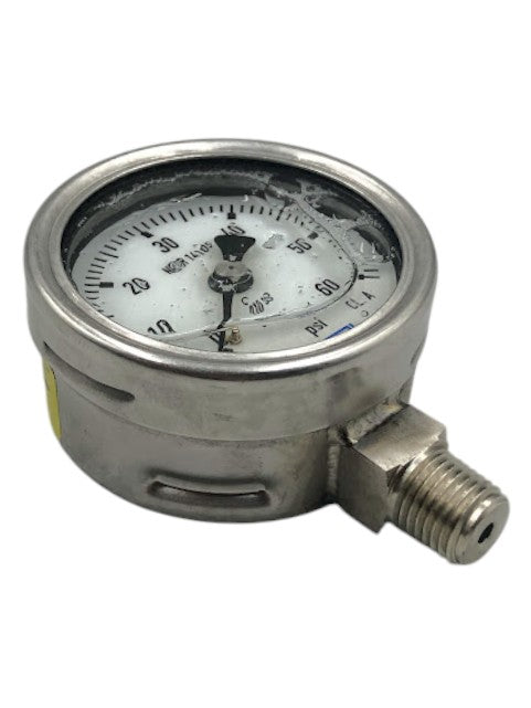Manômetro WIKA DN 60mm 1/4NPT 0 a 60Psi 316SS - Cabo Eletro