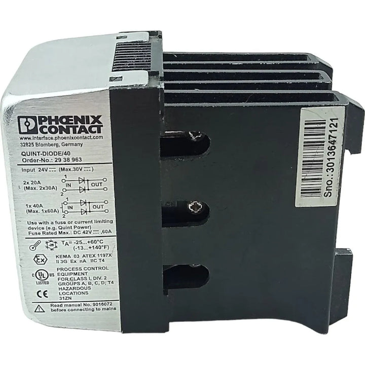 Módulo de Redundância Phoenix Contact QUINT/DIODE/40 2938963 - Cabo Eletro
