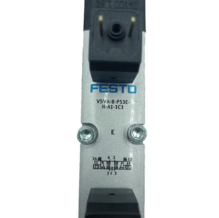 Válvula Solenoide Festo VSVA-B-P53E-H-A1-1C1 546706 - Cabo Eletro