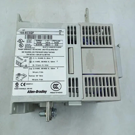 Relé de Sobrecarga Allen Bradley 193-EC3GF 42-210A - Cabo Eletro