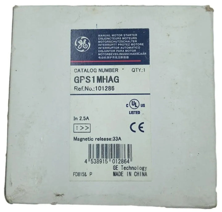 Disjuntor Motor GE GPS1MHAG 2.5A 690v 50/60Hz - Cabo Eletro