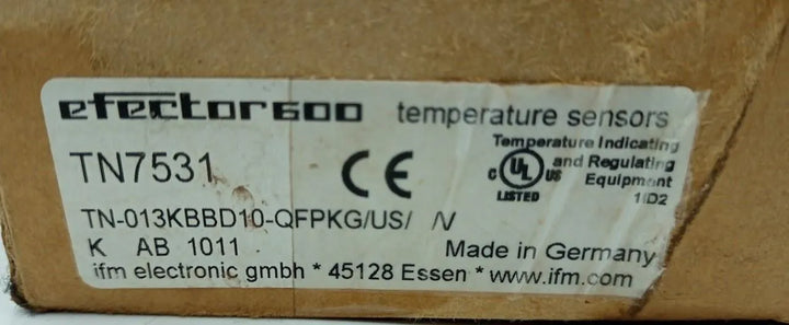 Sensor de Temperatura IFM TN7531 18-32VDC 250MA -40/150ºC - Cabo Eletro